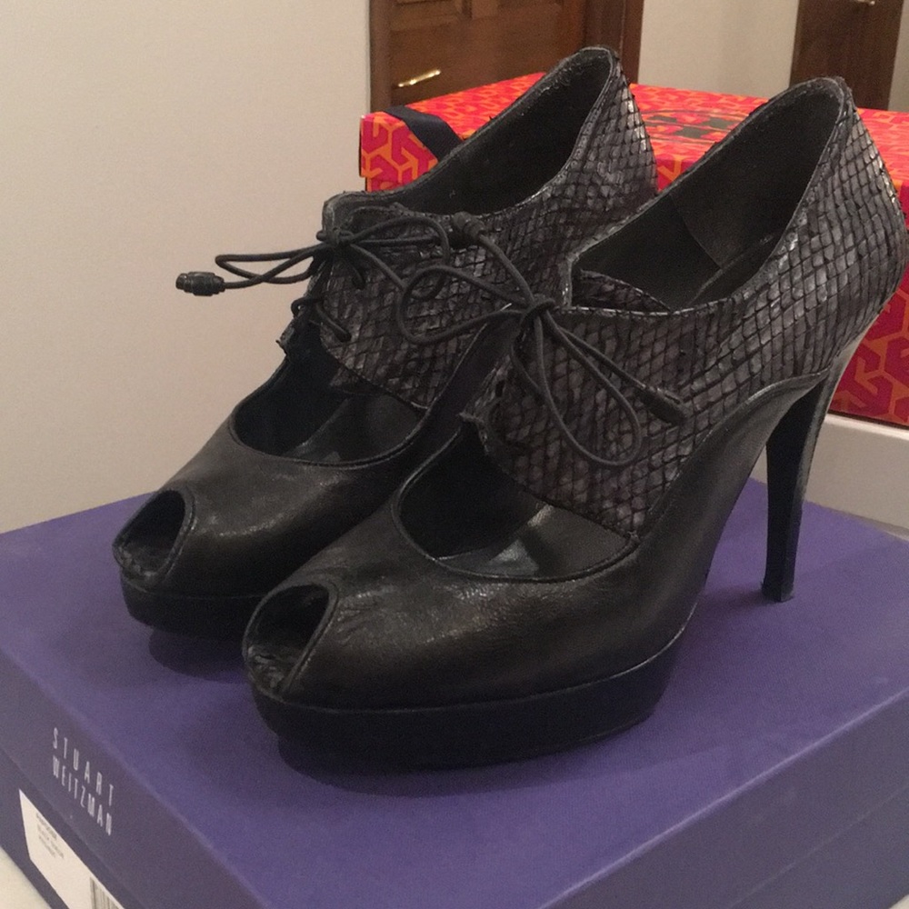 Stuart Weitzman Peep Toe Heels/Booties